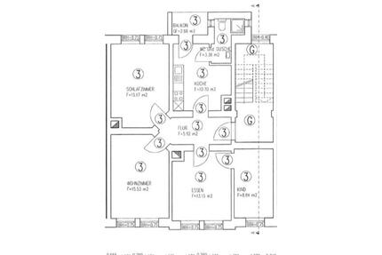 4-Zimmer-Wohnung mit Balkon, hohen Decken und Einbauküche - Hildesheim Himmelsthür