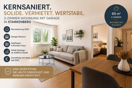 Kernsanierte 3-Zimmer-Wohnung mit Garage in ruhiger Lage - Rositz