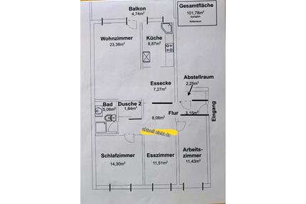 4 Zimmer ETW in Lgh. Zentrum - 280.000,00&nbsp;EUR Kaufpreis, ca.&nbsp; 101,78&nbsp;m&sup2; in Langenhagen (PLZ: 30853)