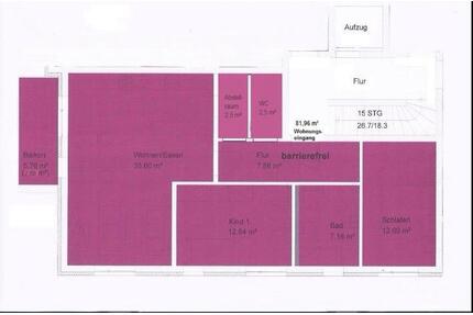 3-Zimmer-Wohnung in Beilngries - 439.500,00&nbsp;EUR Kaufpreis, ca.&nbsp; 81,50&nbsp;m&sup2; in Beilngries (PLZ: 92339)