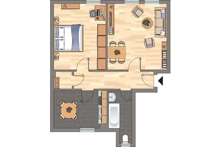 Wohnung zum Mieten in Herne 419,00 € 58 m²