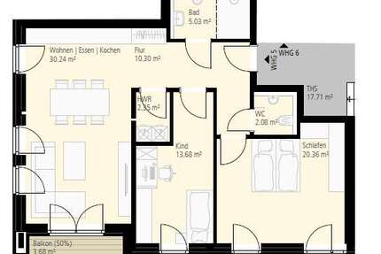 Wohnung zum Mieten in Ahaus 1.015,00 € 88 m²