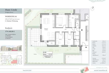 Wohnung zum Kaufen in Wolfenbüttel 579.100,00 € 121.13 m²
