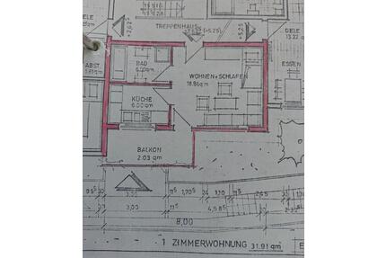 Kapitalanlage schöne 1 Zimmer Wohnung - Tuttlingen