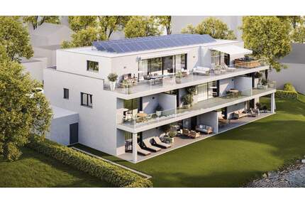 Verkaufsstart! Sonnige und ruhige 3 12 Zimmer Neubauwohnung mit Balkon und Aussicht ins Grüne - Bad Waldsee