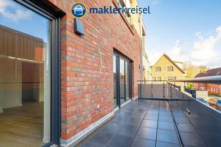 NEUBAU Innenstadt: Obergeschosswohnung mit gr. Balkon und Aufzug! - Esens