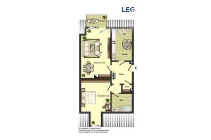 Wohnung zum Mieten in Bergkamen 358,82 € 65.42 m²