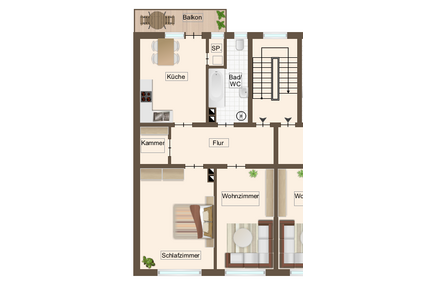 Wohnung zum Mieten in Frankenthal 817,00 € 71 m²