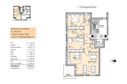 Wohnung zum Kaufen in Niedersachsen - Braunschweig 430.000,00 € 98 m²