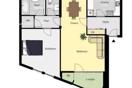 Top Dusseldorf Flat –70 sqm, furnished 2-room apartment + parking - Düsseldorf Stadtbezirk 8