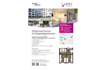 Wohnung zum Mieten in Hildesheim 458,25 € 19.5 m²