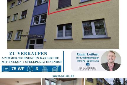 Ruhe trifft Lebensqualität - Helle 3-Zimmerwohnung in Durlach - Karlsruhe
