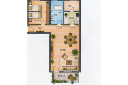 Attraktive 2,5-Zimmer-Wohnung mit Südterrasse in ruhiger Lage - Sindelfingen