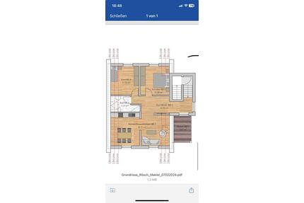Wohnung zu vermieten ab 1.6 in Altenmünster Mitte.