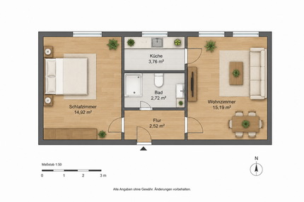 Wohnung zum Mieten in Heiligenhafen 465,00 € 39.68 m²
