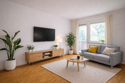 Wohnen mit Perspektive: 2-Zimmer-Wohnung mit Balkon, erweiterbar auf 3 Zimmer - Stuttgart Untertürkheim