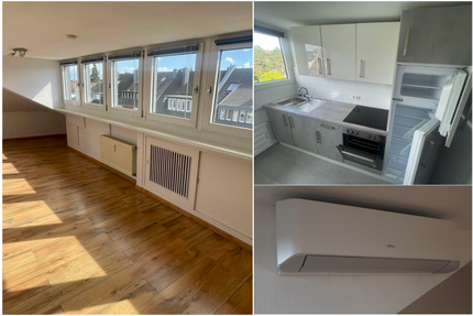 Provisionsfrei* SOFORT FREI! Rhein-nah - 2-Zm Penthouse Oberkassel - renoviert, Klimaanlage Einbauküche 55m² - Düsseldorf