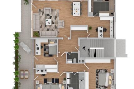Kernsanierte 4 Zimmer Wohnung in Hirschlanden auf 120 qm - Ditzingen