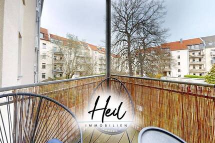 Vermietete 2-Zimmer-Wohnung mit Balkon im sanierten Mehrfamilienhaus - Leipzig Anger-Crottendorf