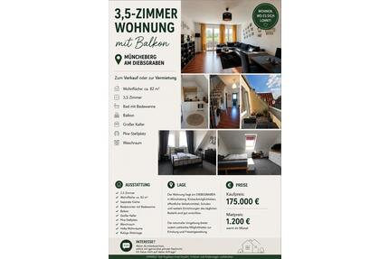 3,5 Zimmer Eigentumswohnung zum Kauf oder Miete in Müncheberg