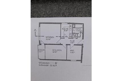 3-Zi.Whg. - HANNOVER-SAHLKAMP, ODENWALDSTR. 5 (73m²)