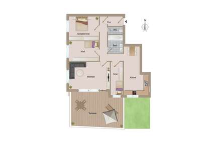 Wohnung zum Kaufen in Allmersbach im Tal 339.000,00 € 100 m²
