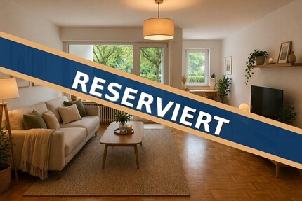 RESERVIERT! Zentral gelegene Erdgeschosswohnung mit Balkon, moderner Küche und renoviertem Bad - Lübbecke