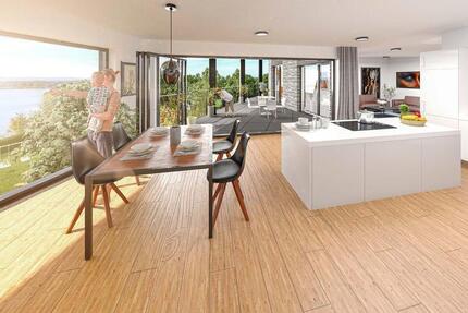 Wohnen der Extraklasse - stilvolles, exklusives Penthouse mit Weitblick über den Steinberger See! - Steinberg am See Oder