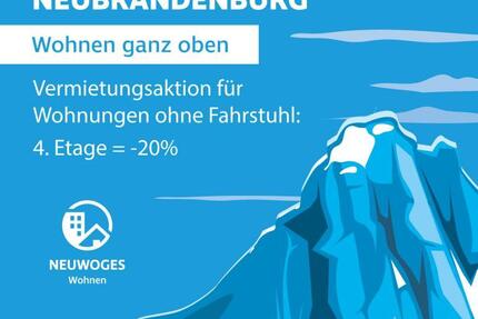 Wohnen in Innenstadtnähe! - 415,00&nbsp;EUR Kaltmiete, ca.&nbsp; 65,39&nbsp;m&sup2; in Neubrandenburg (PLZ: 17034) Datzeberg