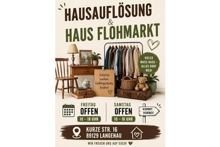 Große Hausauflösung & Flohmarkt in Langenau