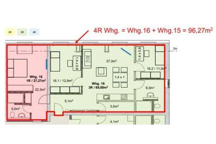 4-Zi. - DG-Wohnung barrierefrei Aufzug ruhige Lage - Plaue