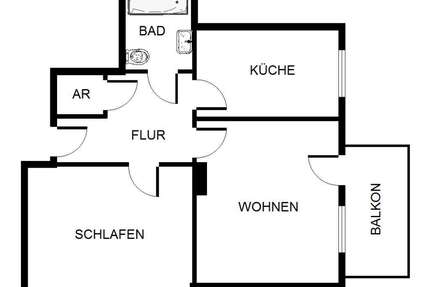 Wohnung zum Mieten in Gelsenkirchen 479,00 € 72.2 m²