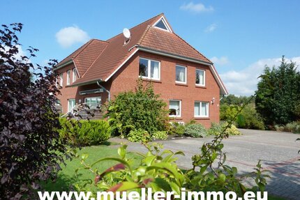 Helle Erdgeschosswohnung mit Terrasse und Garten: Gemütliches Wohnen auf einer Ebene! - Hesel-Neukamperfehn