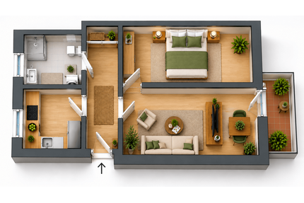 Wohnung zum Mieten in Bassum 375,00 € 40.88 m²
