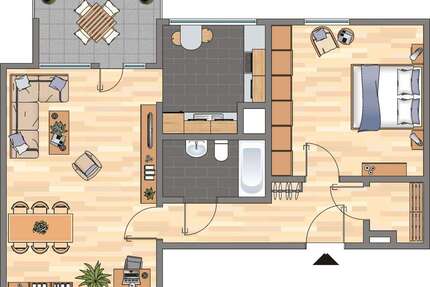 Wohnung zum Mieten in Dortmund 443,00 € 53.1 m²