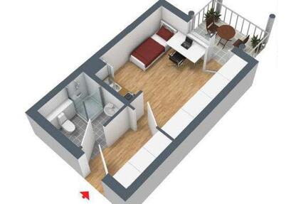 Möbliertes Apartment mit Balkon, Tiefgaragenstellplatz & Keller - Hof Christiansreuth