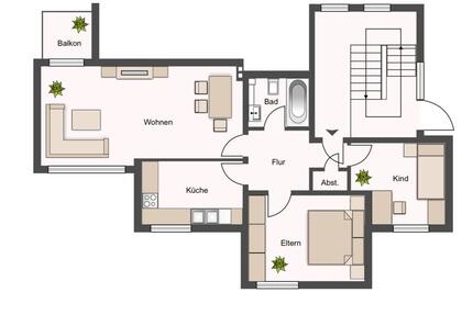 3-Zimmer Wohnung Neumünster Mitte