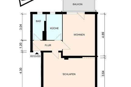 Gemütliche 2-Zimmer-Wohnung mit Balkon in Elmshorn