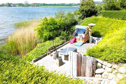 ❤️ANGEBOT❤️Luxus-Ferienhaus Wassergrundstück Strandkorb Kaminofen Infrarotkabine Hund willkommen - Kappeln