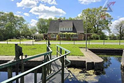 Großzügiges Grundstück-schöne Lage am Kanal! - Uplengen / Nordgeorgsfehn