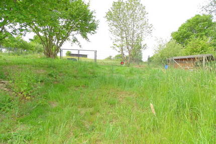 Baugrundstück mit Scheune und schöner Aussicht - Hanglage in Weilrod.