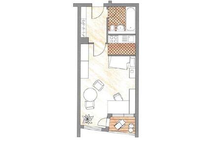 Privatverkauf: Vermietetes Single-Apartment in grüner Wohnanlage - Berlin Neukölln