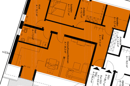 helle 3 Zimmer Wohnung mit Balkon und Einbauküche - Bad Frankenhausen/Kyffhäuser