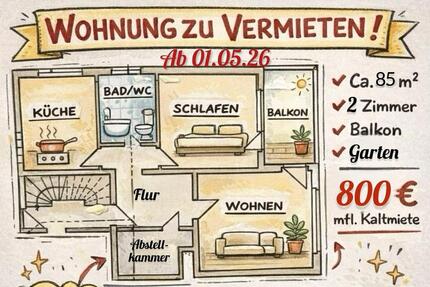 2 ZKB Wohnung ab 01.05.26 Bad Hersfeld