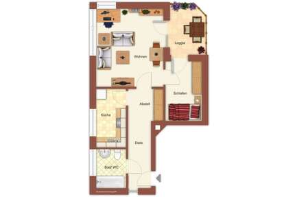 Wohnung zum Mieten in Mönchengladbach 309,14 € 55.03 m²