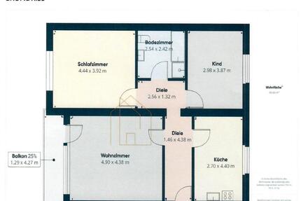 Helle 3- Zimmer-Wohnung mit Balkon zu vermieten - Aldersbach