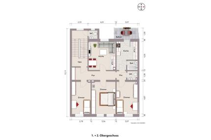 4 - Zimmerwohnung mit Balkon - 1.350,00&nbsp;EUR Kaltmiete, ca.&nbsp; 105,00&nbsp;m&sup2; in Dortmund (PLZ: 44147) Innenstadt Nord