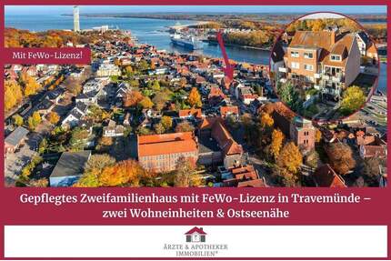 Gepflegtes Zweifamilienhaus mit FeWo-Lizenz in Travemünde - zwei Wohneinheiten & Ostseenähe!