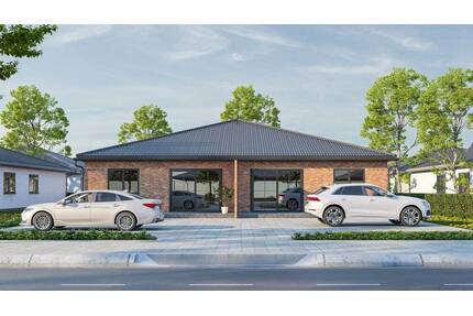 Haßbergen . Exklusive Schlüsselfertige Bungalow-Neubau-Doppelhaushälfte