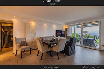 Exklusive Eigentumswohnung in erster Reihe Scharbeutz - Meerblick-Panorama, Terrasse & Garten